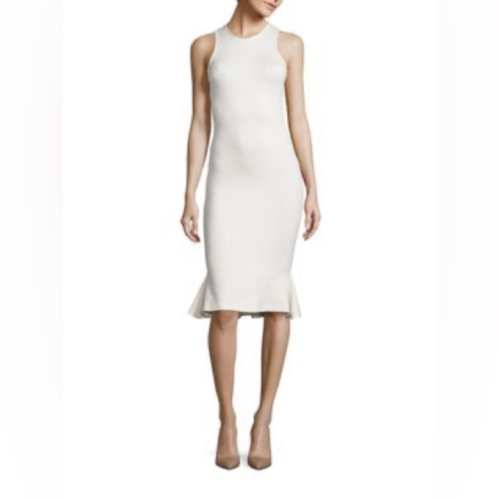 L’Agence Annalisa Trumpet Dress In Ivory size XS